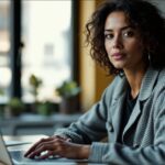 Interface Pennylane comptabilité sur ordinateur portable dans un bureau moderne