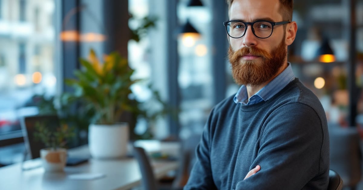 Expert comptable à Paris analysant des documents financiers dans un bureau moderne parisien