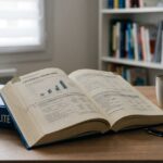 Livre de comptabilité ouvert sur un bureau moderne – guide pour choisir son livre comptabilite