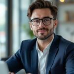 Audit comptable et financier : expert-comptable analysant des documents financiers et bilans en entreprise