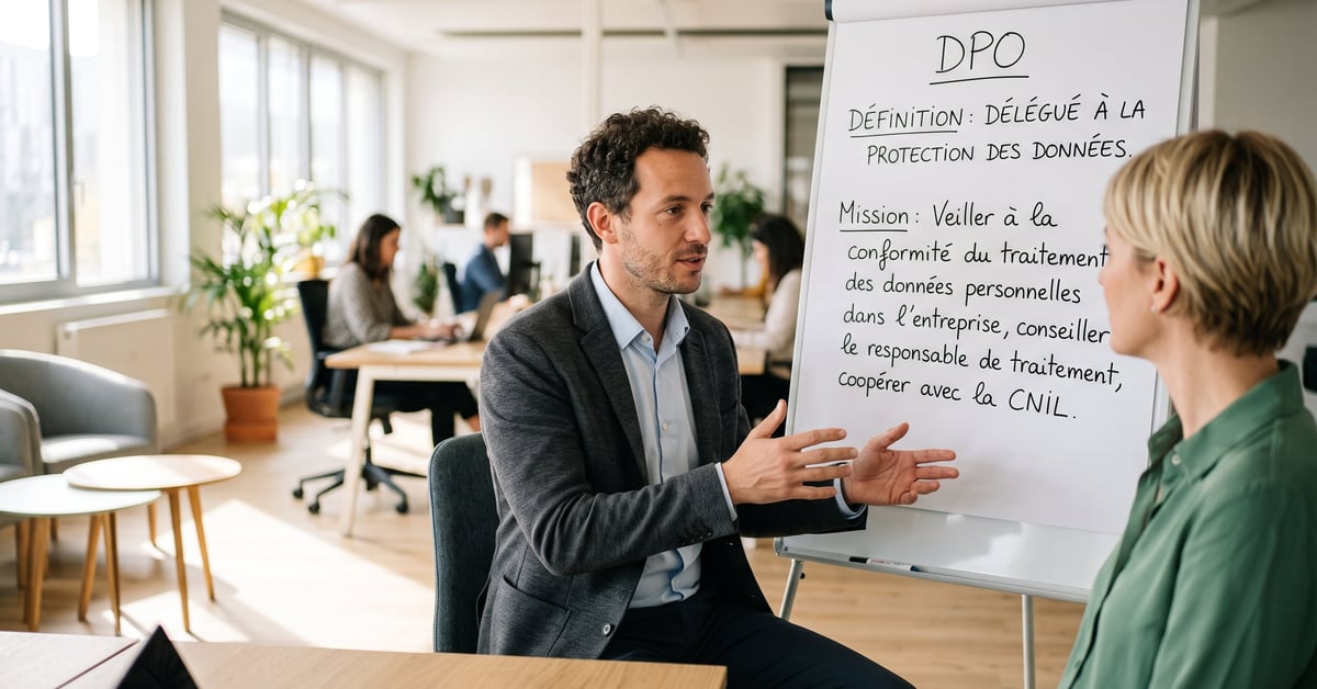 DPO définition : délégué à la protection des données en environnement professionnel moderne