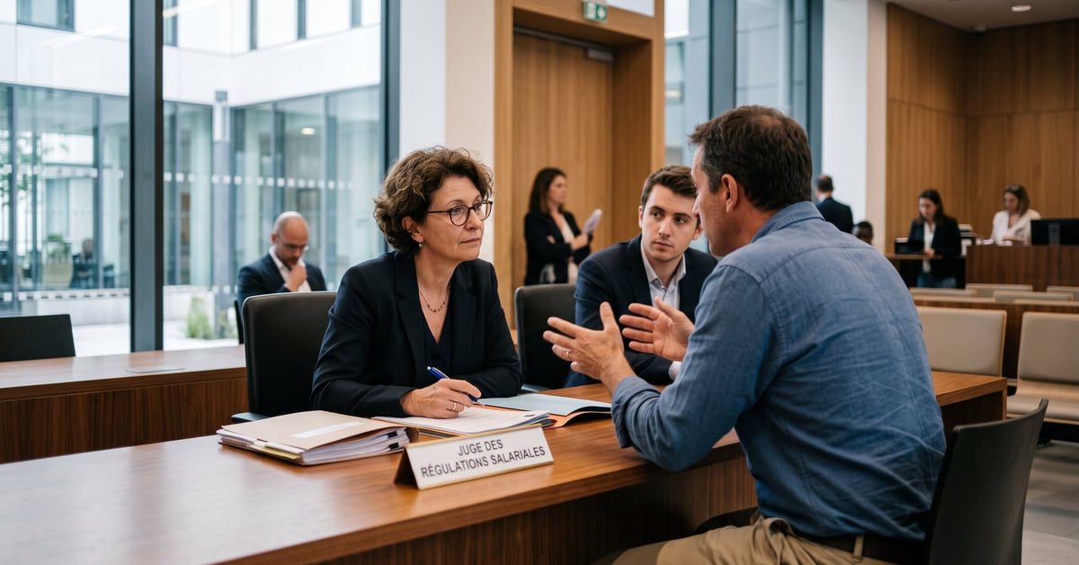 Un juge en robe noire dans un tribunal français – juge salaire et rémunération des magistrats