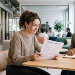 Promesse d'embauche modèle : document officiel posé sur un bureau professionnel moderne